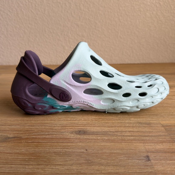 Merrell Women's Hydro Moc Bloom Drift Water Resistant Clogs Iris/Teal Size 7 - Picture 3 of 11